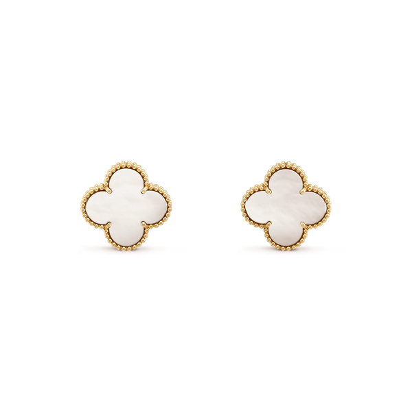 [⭐Aura]CLOVER MINI GOLD EARRINGS