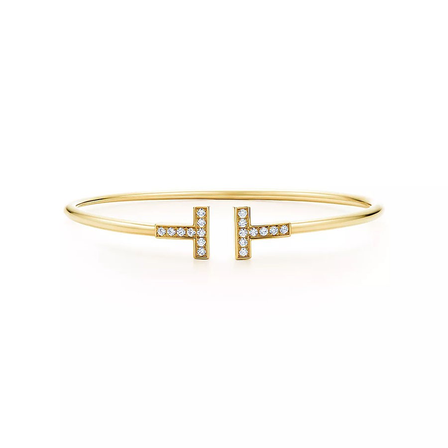 [Spark Jewels]T BRACELET 1.8MM GOLD DIAMOND