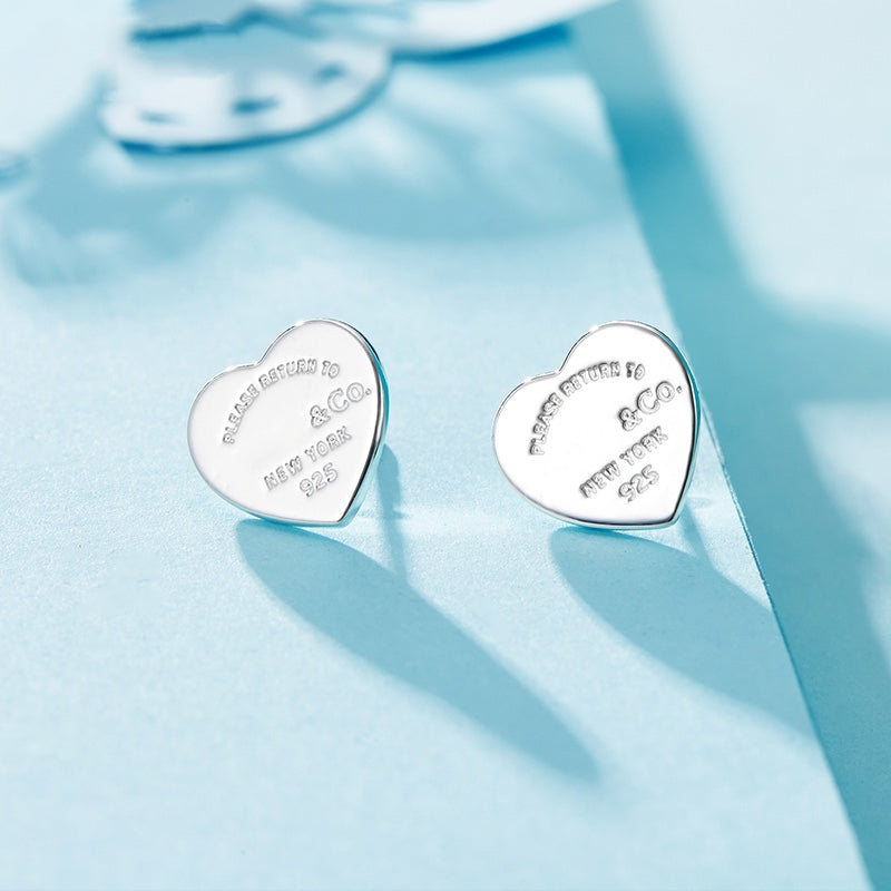 [Spark Jewels]RETURN TO TIF LOVE SILVER EARRINGS