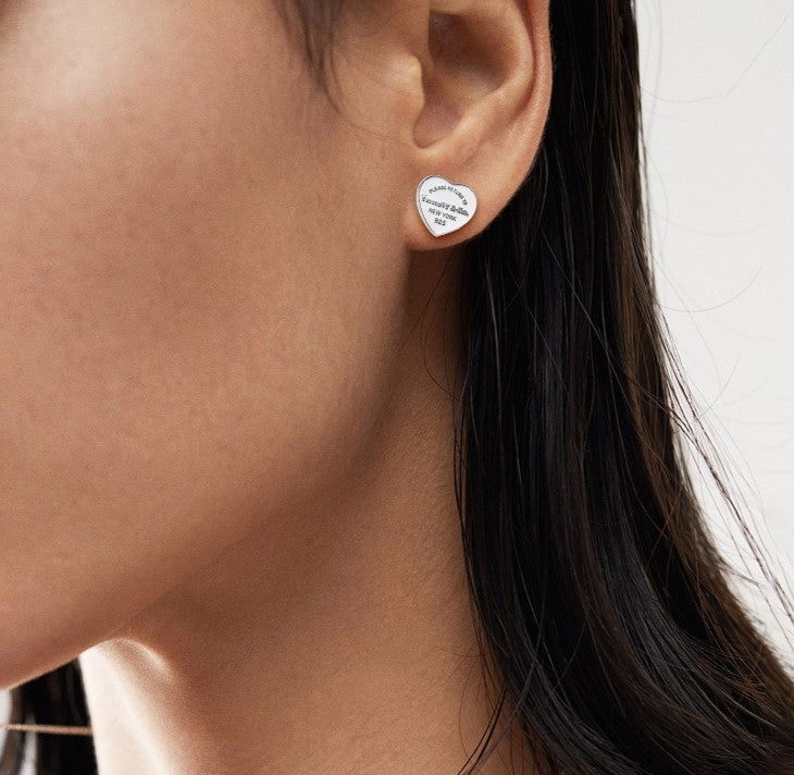 [Spark Jewels]RETURN TO TIF LOVE SILVER EARRINGS