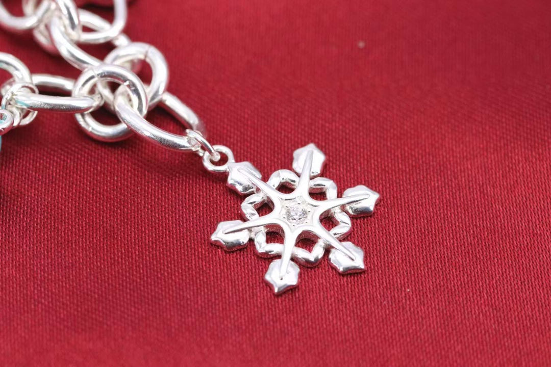 [Spark Jewels]CHRISTMAS SILVER BRACELET