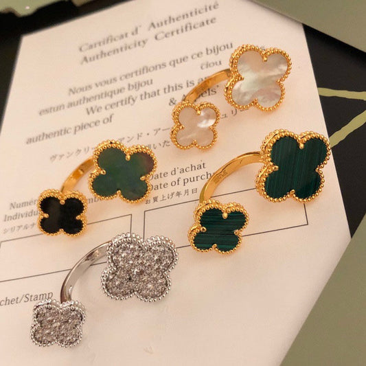 [⭐Aura]CLOVER BETWEEN THE FINGER RING