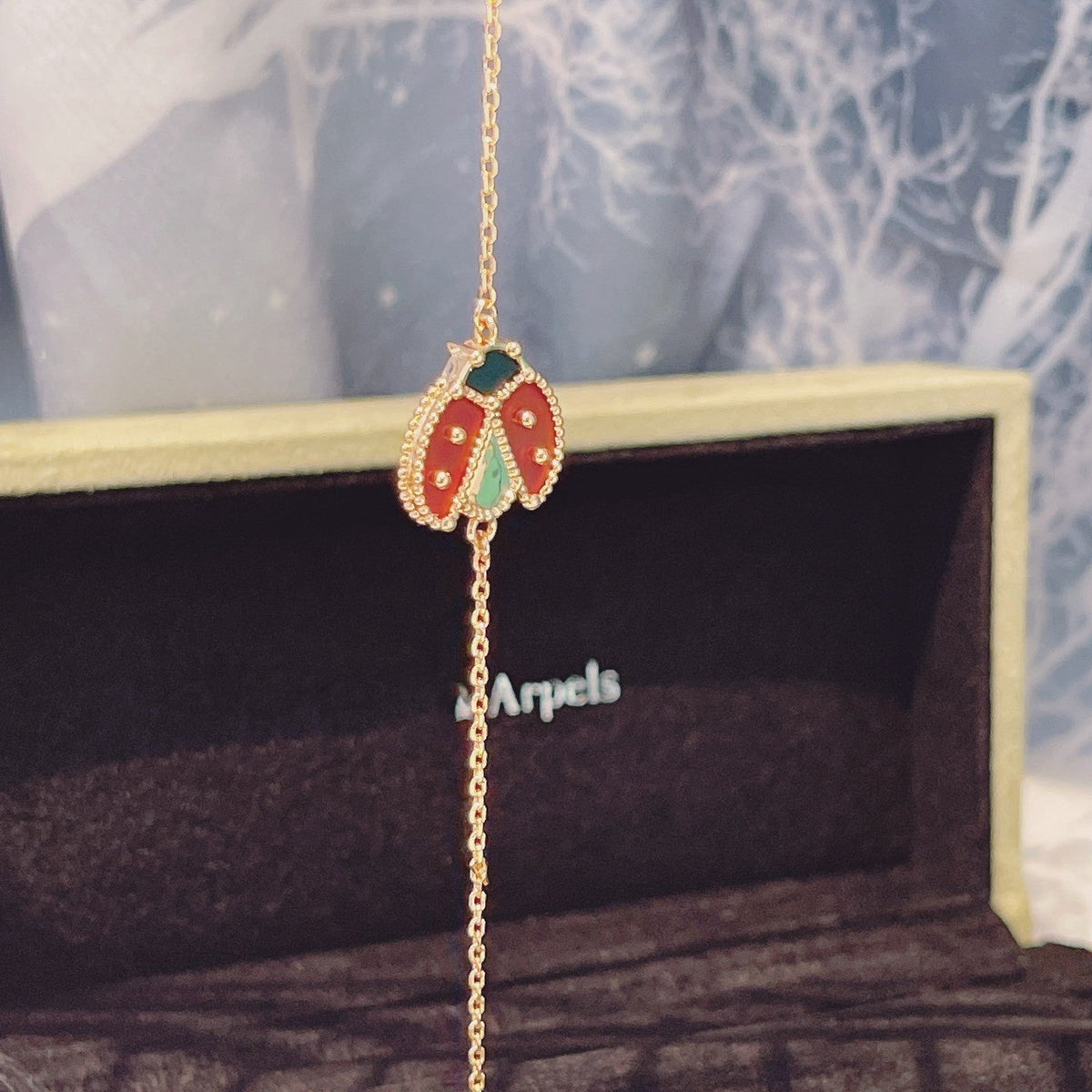 [⭐Spark]Spark SPRING 1 MOTIF PINK GOLD BRACELET
