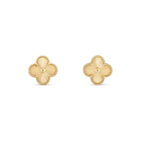 [⭐Aura]CLOVER MEDIUM 1 MOTIFS LASER EARRINGS