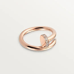 [⭐Aura]JUSTE RING 2.65MM PINK GOLD DIAMOND